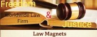 Freedom and Justice Law Magnets Logo Freedom and Justice Law Magnets Logo